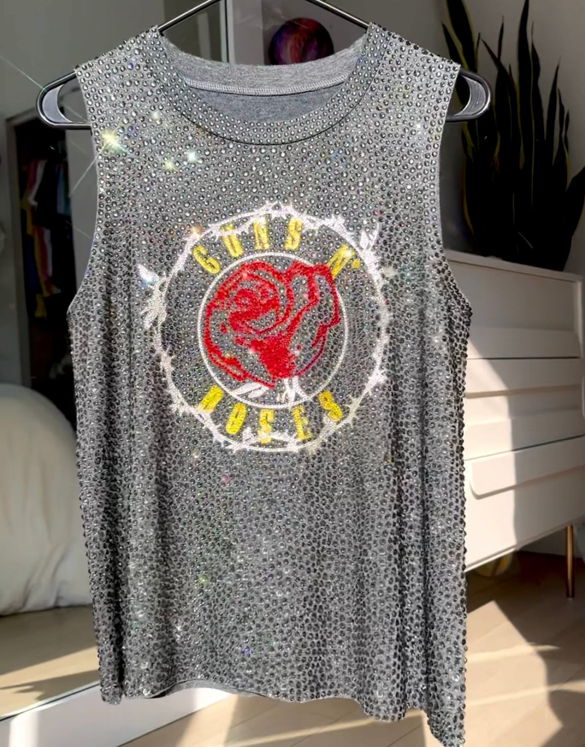 Blinged Guns N’ Roses Tank